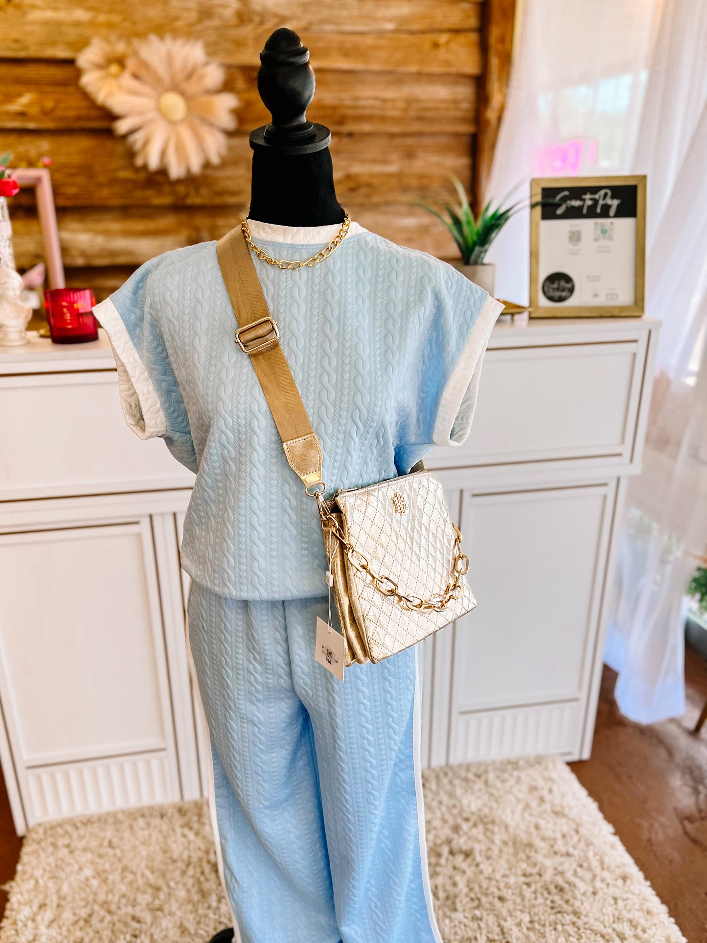 Quilted Blue Set Women’s