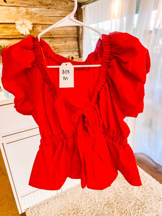 Lucy Blouse in Red