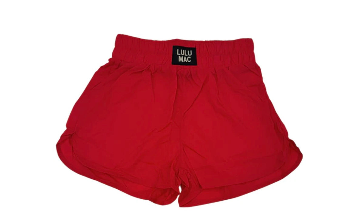 LULUMAC RED SHORTS